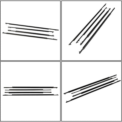 Door Belt Weatherstrip Molding Kit for 2010-2015 Toyota Prius, 4-Piece
