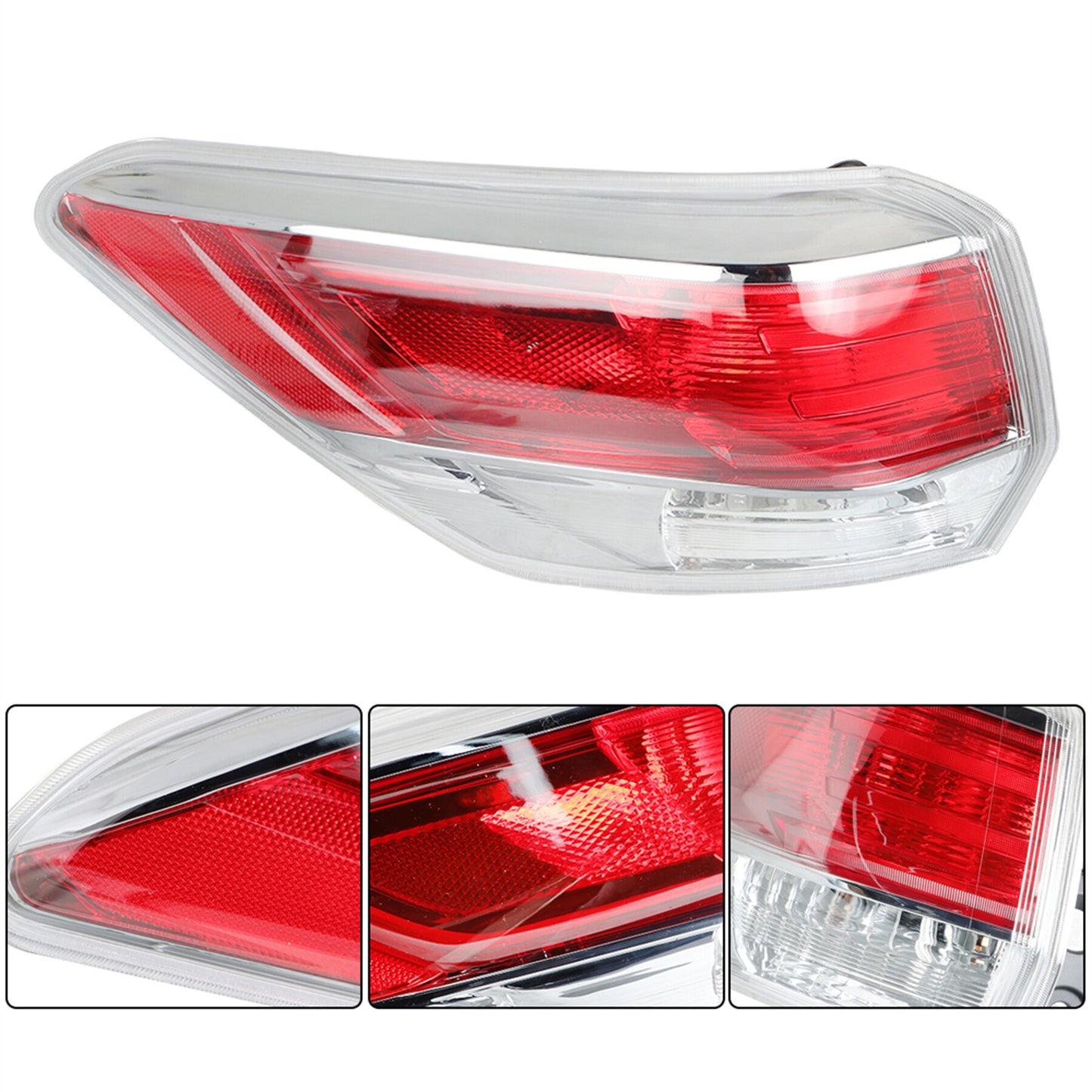 munirater Left Outer Tail Light Driver Side Rear Brake Taillight Assembly Replacement for 2014-2016 Toyota Highlander 815600E100 TO2804120 13449489