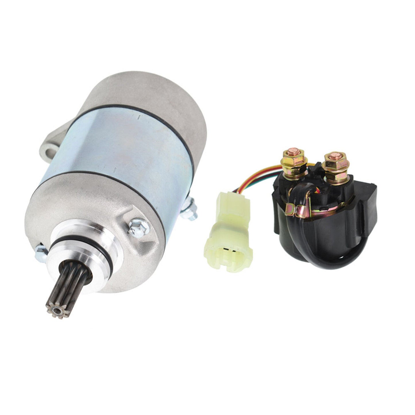 munirater Starter Motor with Solenoid Relay Replacement for Honda TRX250TM TRX250 TM Recon 250 2005-2017