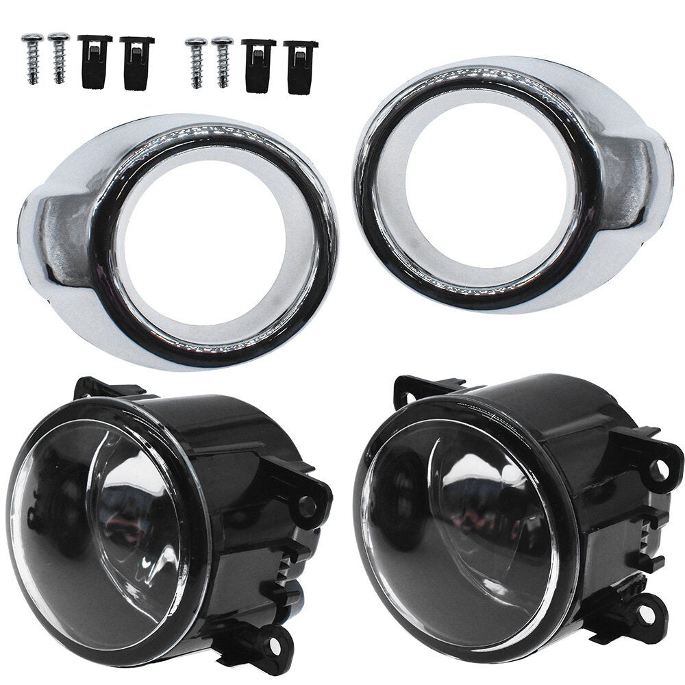 munirater Pair of Clear Lens Driving Fog Lights Bumper Lamps with Bulbs Replacement for 2012-2014 Focus S/SE/SEL/Titanium models