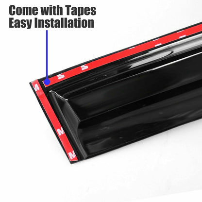 munirater Smoke Tint Side Window Visor Vent Rain Guard Deflector Replacement for 2012-2015 Honda Civic Sedan