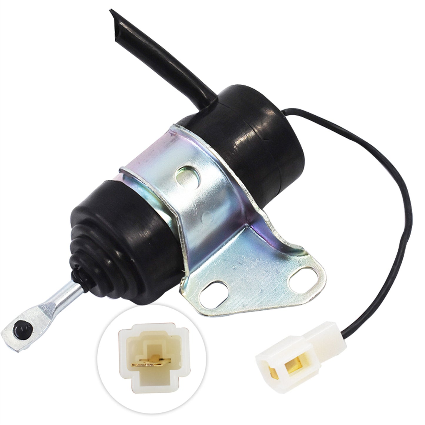 munirater 1pc Fuel Shut Off Solenoid 16851-60014 Replacement for Kubota BX2230D RTV900R RTV900T B7410D BX1500D BX1800D & Denso BX7410D 12DC