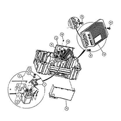 munirater 48 Volt Solenoid and Resistor Assembly Replacement for Club Car DS & Precedent Golf Cart 102865901