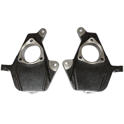 Pair of 2-Inch Front Drop Lowering Spindles Replacement for 99-06 Silverado Sierra 1500 2WD