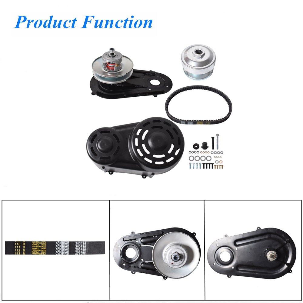 munirater Torque Converter Kit Clutch Pulley Driver Driven 8 to 16HP with a 1 Straight Crankshaft with 1/4 Keyway Replacement for Comet 40 Series Go Kart 203015A 203015 209133A 209133 209139A 209139