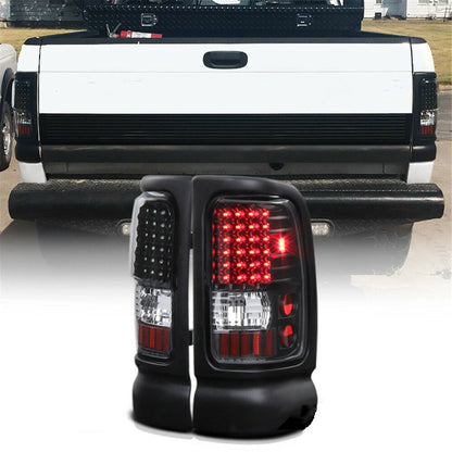 munirater 2-Pack Tail Lights Brake Lamps Left and Right Side Replacement for 1994-2001 Ram Truck