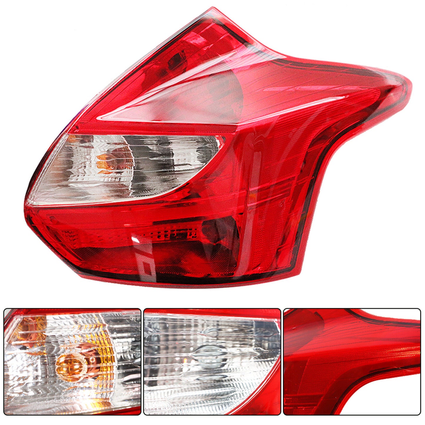 munirater Right Tail Light Passenger Side Brake Lamp Assembly Replacement for 2012-2014 Focus FO2819152 DM5Z13404C