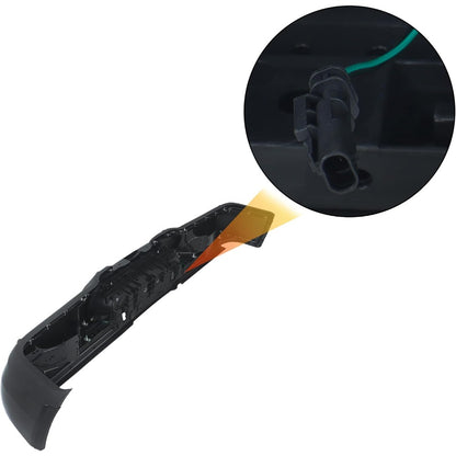 Black Rear Step Bumper for Ram 2500 2019-2024, with Sensor Holes, without Light Openings, CH1103178