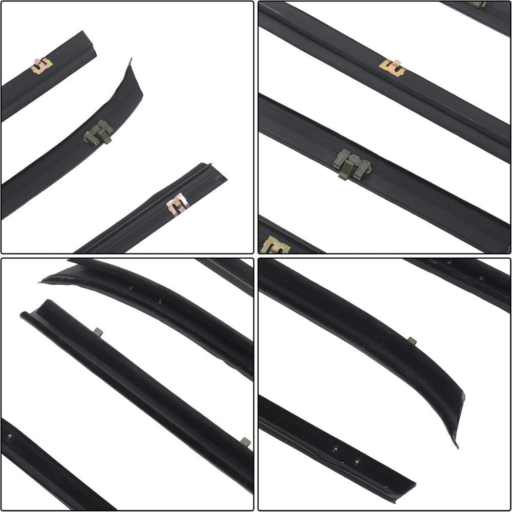 Window Sweep & Run Channel Weatherstrip Kit for Chevrolet K5 Blazer, 6-Piece