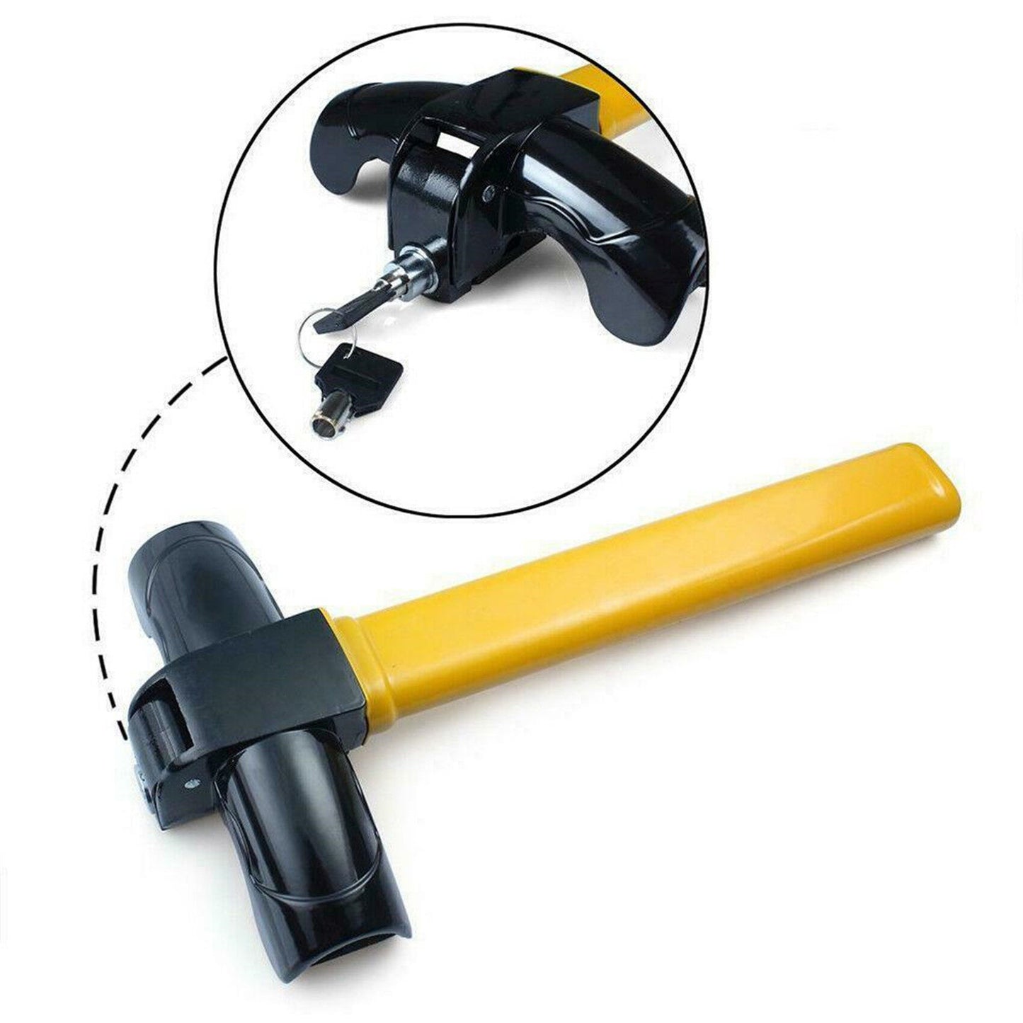 Universal Heavy Duty Security Steering Wheel Lock Replacement for Cars Vans