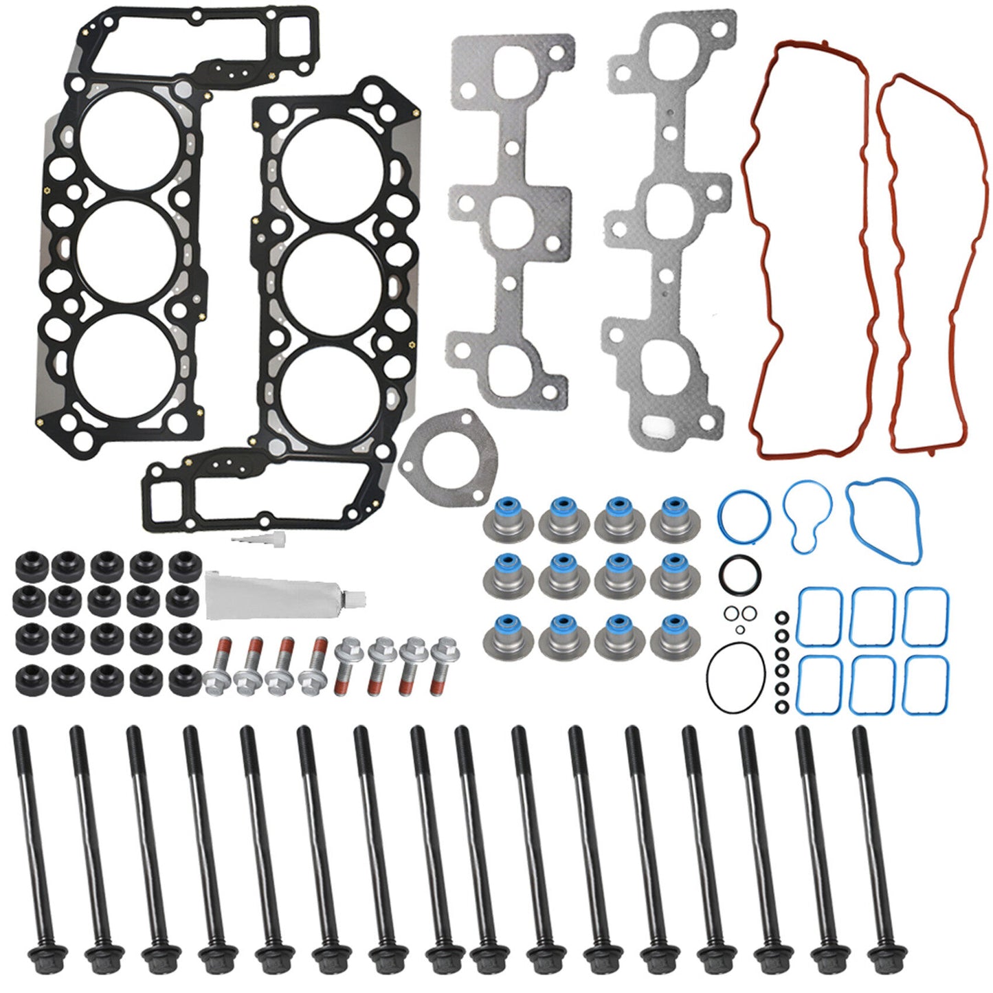 munirater Cylinder Head Gasket Set Head Bolt Replacement for 2005-2012 Raider Ram Dakota Ram 1500 HS26229PT-1