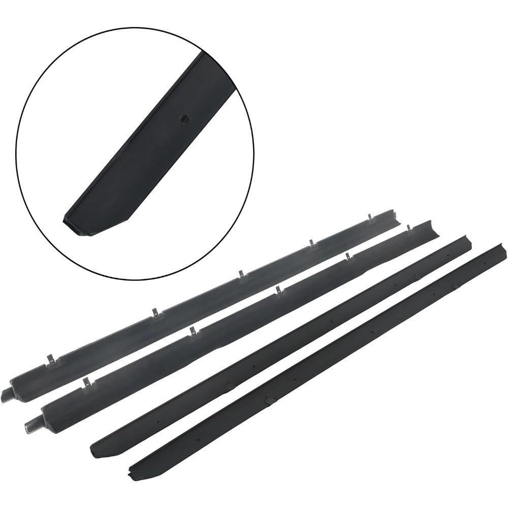Window Sweep & Run Channel Weatherstrip Kit for Chevrolet S10 & GMC S15, 6-Piece