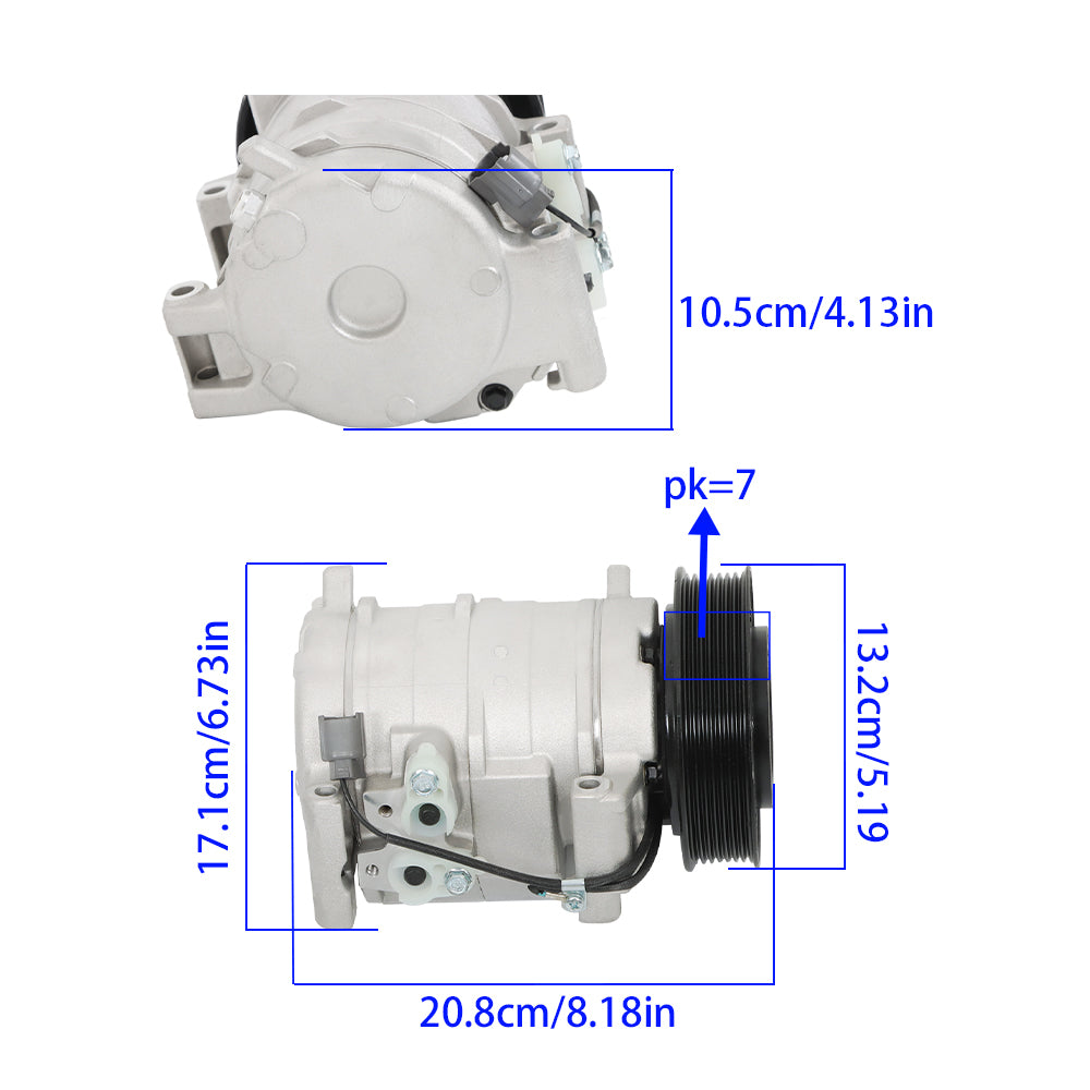 munirater A/C compressor & A/C Clutch Replacement for 1987-1990 Wrangler CO 9537C