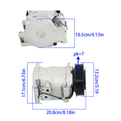 munirater A/C compressor & A/C Clutch Replacement for 1987-1990 Wrangler CO 9537C