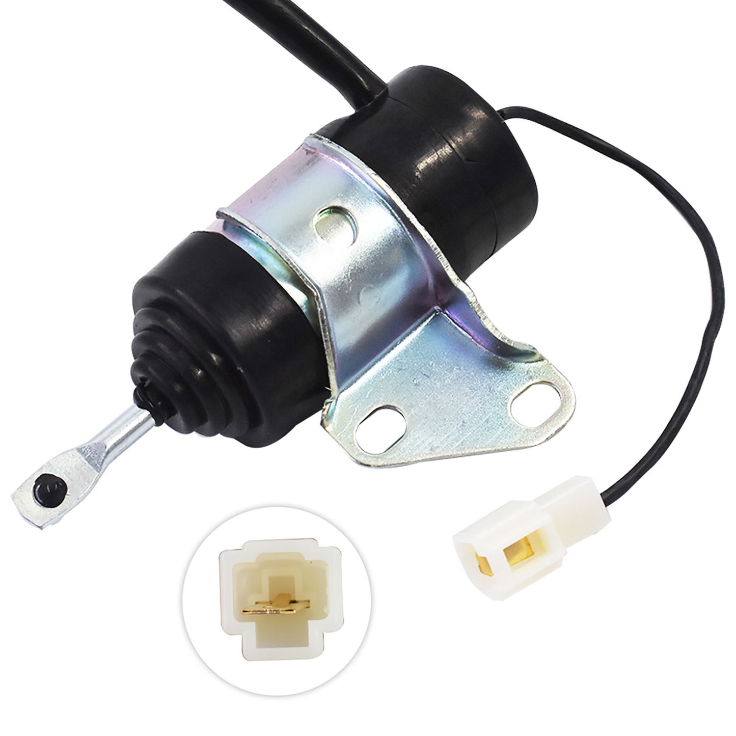 munirater 1pc Fuel Shut Off Solenoid 16851-60014 Replacement for Kubota BX2230D RTV900R RTV900T B7410D BX1500D BX1800D & Denso BX7410D 12DC