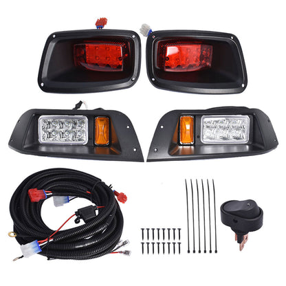 munirater Full LED Light Kit LED Headlight & Tail Light Replacement for EZGO TXT 1996-2013