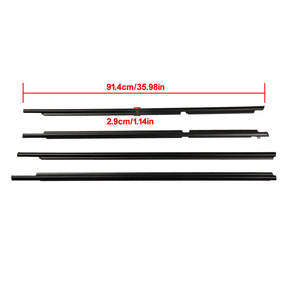 Outer Window Belt Weatherstrip Kit for 2003-2009 Toyota 4Runner, 4-Piece