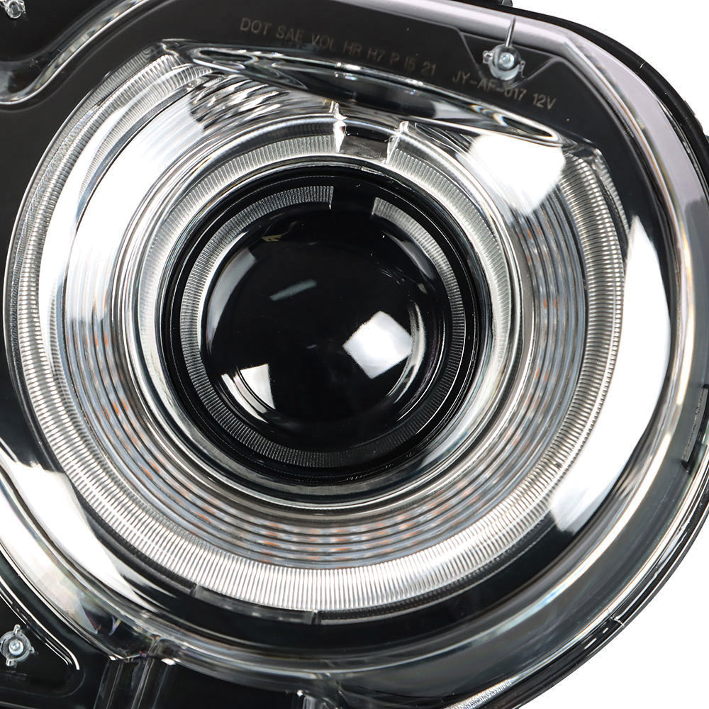 munirater Headlights For Dodge Challenger 2015-2018 LED Assembly Black Housing Right&Left