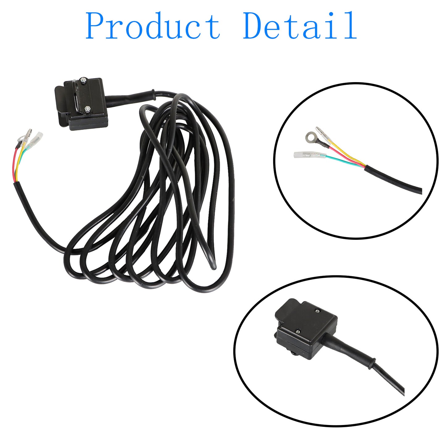 munirater 12V 3.5m Winch Rocker Thumb Switch with Mounting Bracket Handlebar Control Line kit Replacement for ATV UTV