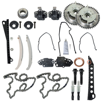 munirater Timing Chain Kit Cam Phaser Cover Seal Replacement for Expedition F150 F250 F350 Mark LT Navigator 5.4L 3V