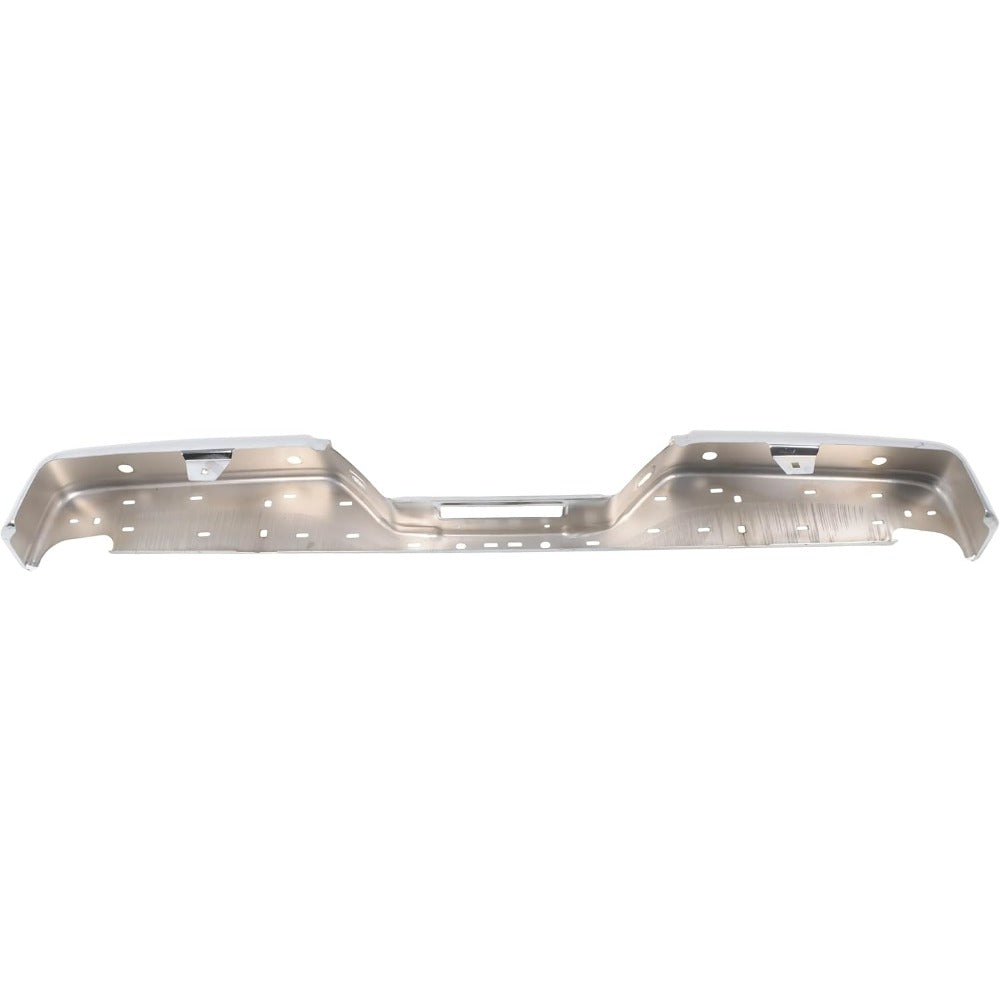 Chrome Steel Rear Bumper Face Bar for Nissan Titan 2004-2015, without Big Tow Package, NI1102150
