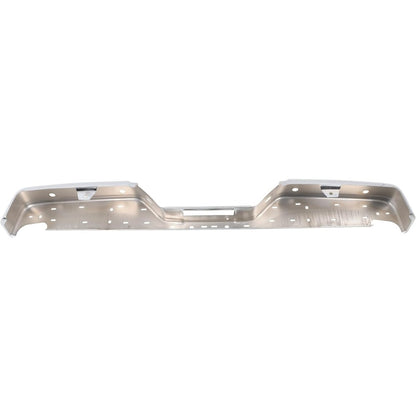 Chrome Steel Rear Bumper Face Bar for Nissan Titan 2004-2015, without Big Tow Package, NI1102150