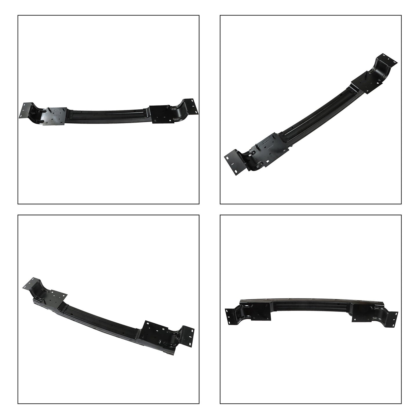 munirater Front Bumper Face Bar Reinforcement Beam Cross Member Black Steel Replacement for 2013-2020 RAM 1500 68196999AB 68196999AA CH1006232 14419164 1KPCH1204004