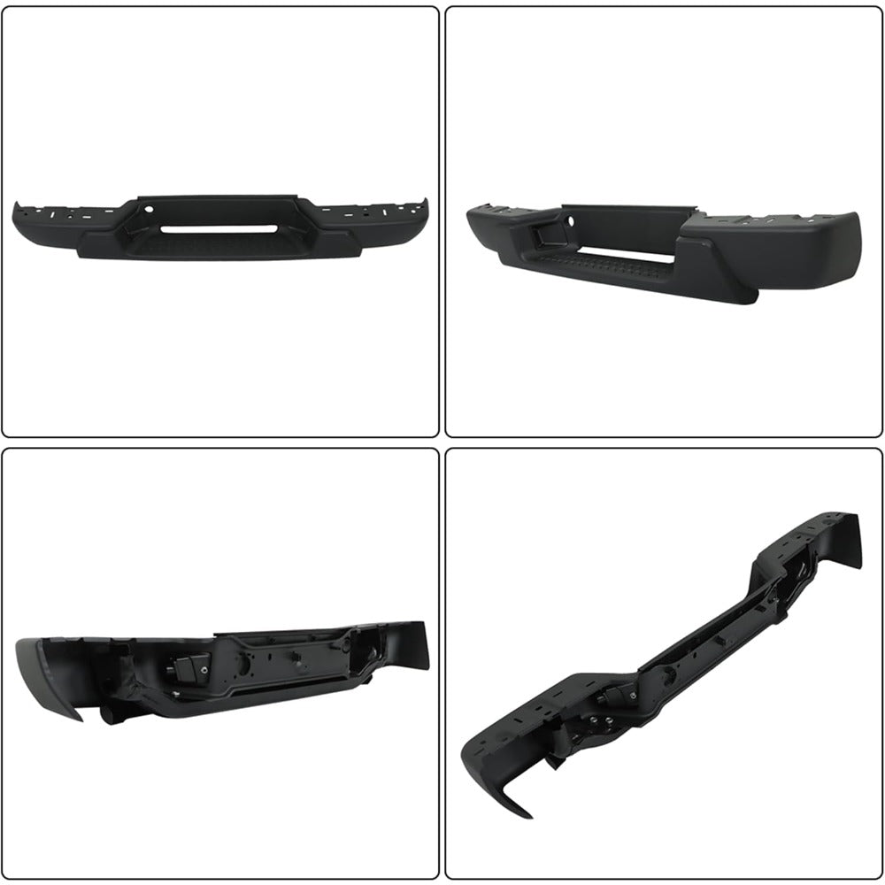 Black Steel Rear Step Bumper for Chevrolet Colorado & GMC Canyon 2004-2007, GM1103146