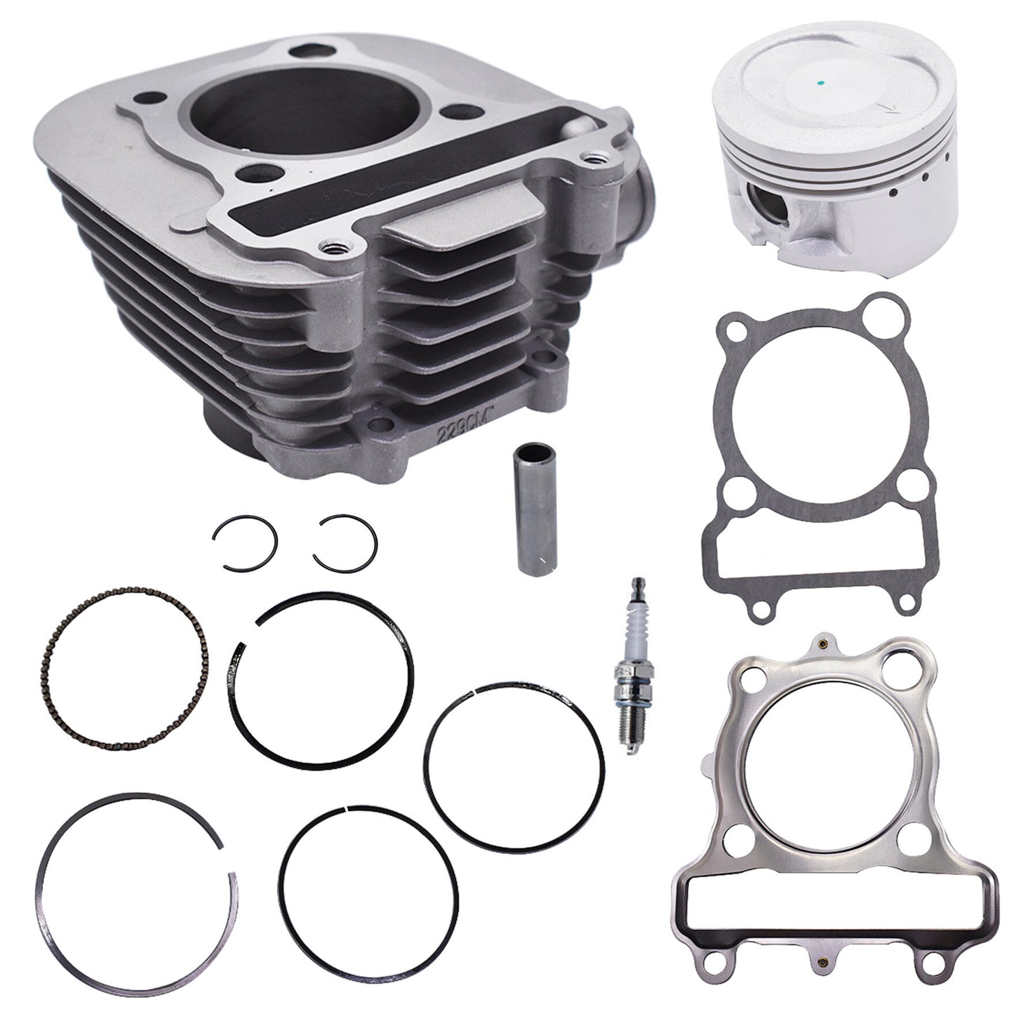 Cylinder Piston Gasket Kit Replacement for Yamaha Moto-4 225 YFM225 1986-1988