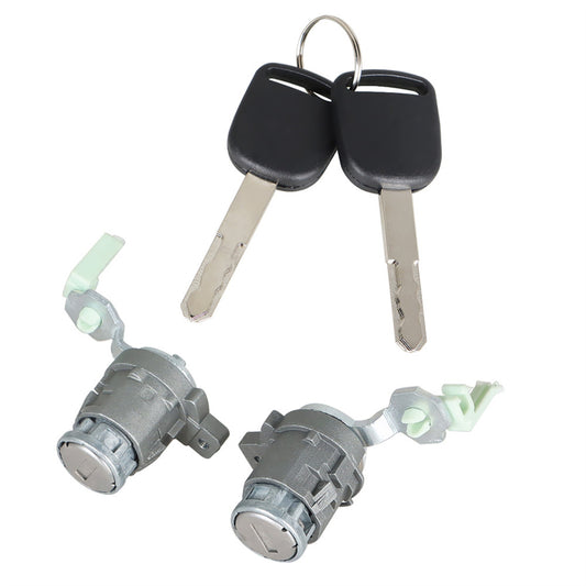 munirater Front Left Right Door Lock Cylinder Set Replacement for 2001-2005 Civic 72185-S9A-013