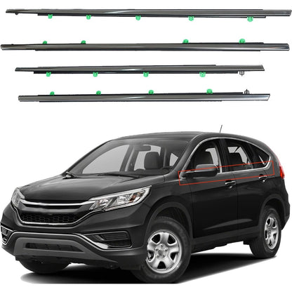 Chrome Outer Window Belt Weatherstrip Kit for 2012-2016 Honda CR-V