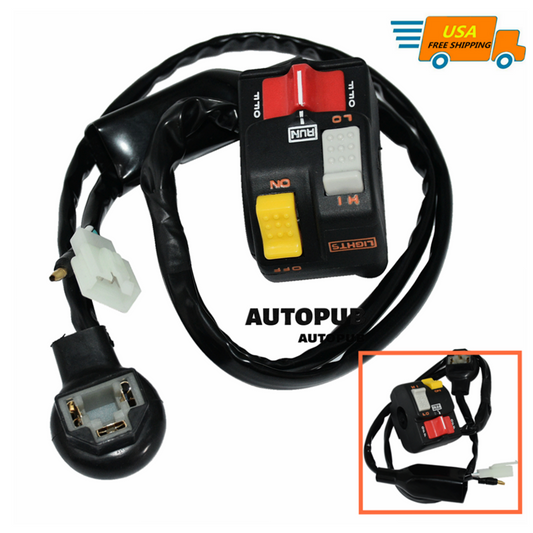 munirater Light Start Kill Switch Replacement for Honda TRX250R TRX250R 1986-1989 OEM 35200-HB9-020