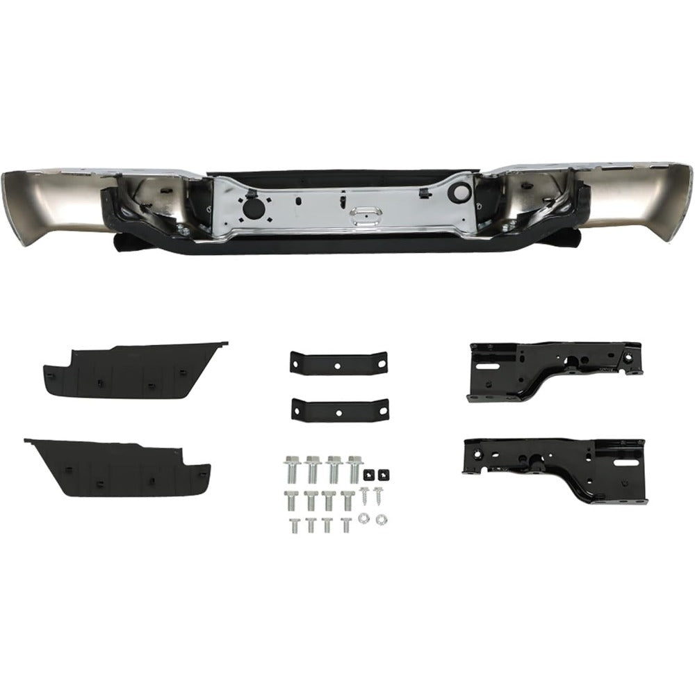 Chrome Steel Rear Step Bumper for Chevrolet Colorado & GMC Canyon 2008-2012, GM1103156
