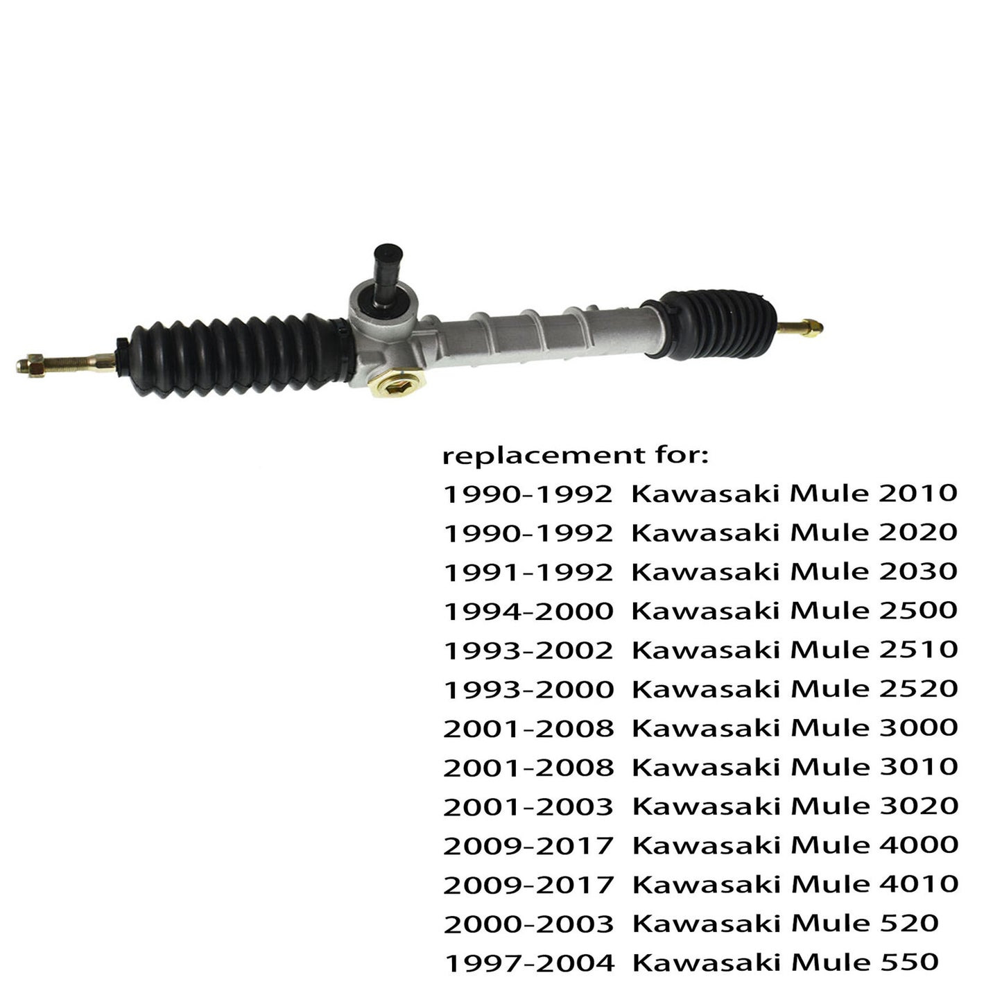 munirater Steering Rack Assembly Replacement for Kawasaki Mule 3000 3010 4000 4010 39191-0021