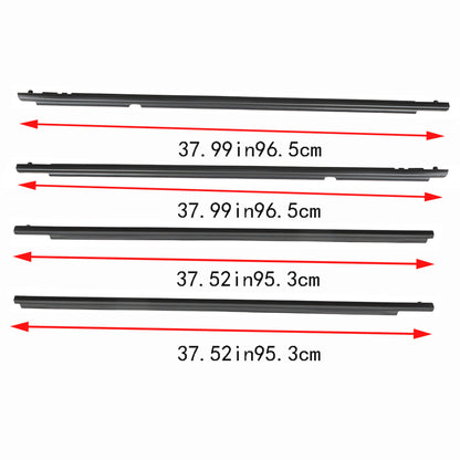 munirater Black Weatherstrip Window Moulding Trim Seal Belt Replacement for 2009-2012 Toyota Corolla