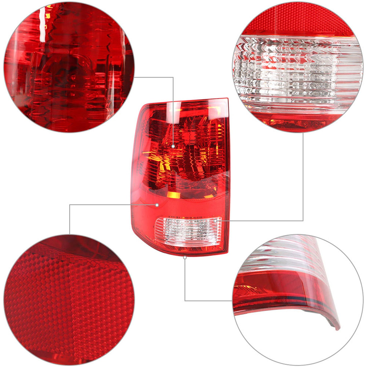 munirater Rear Left Tail Light Assembly Replacement for 2009-2020 Ram Pickup Truck Driver Side 55277415AF