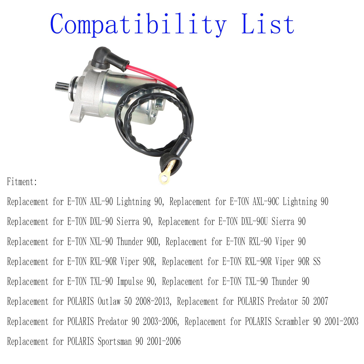 munirater Starter Replacement for Polaris Atv Predator Sportsman Scrambler 90