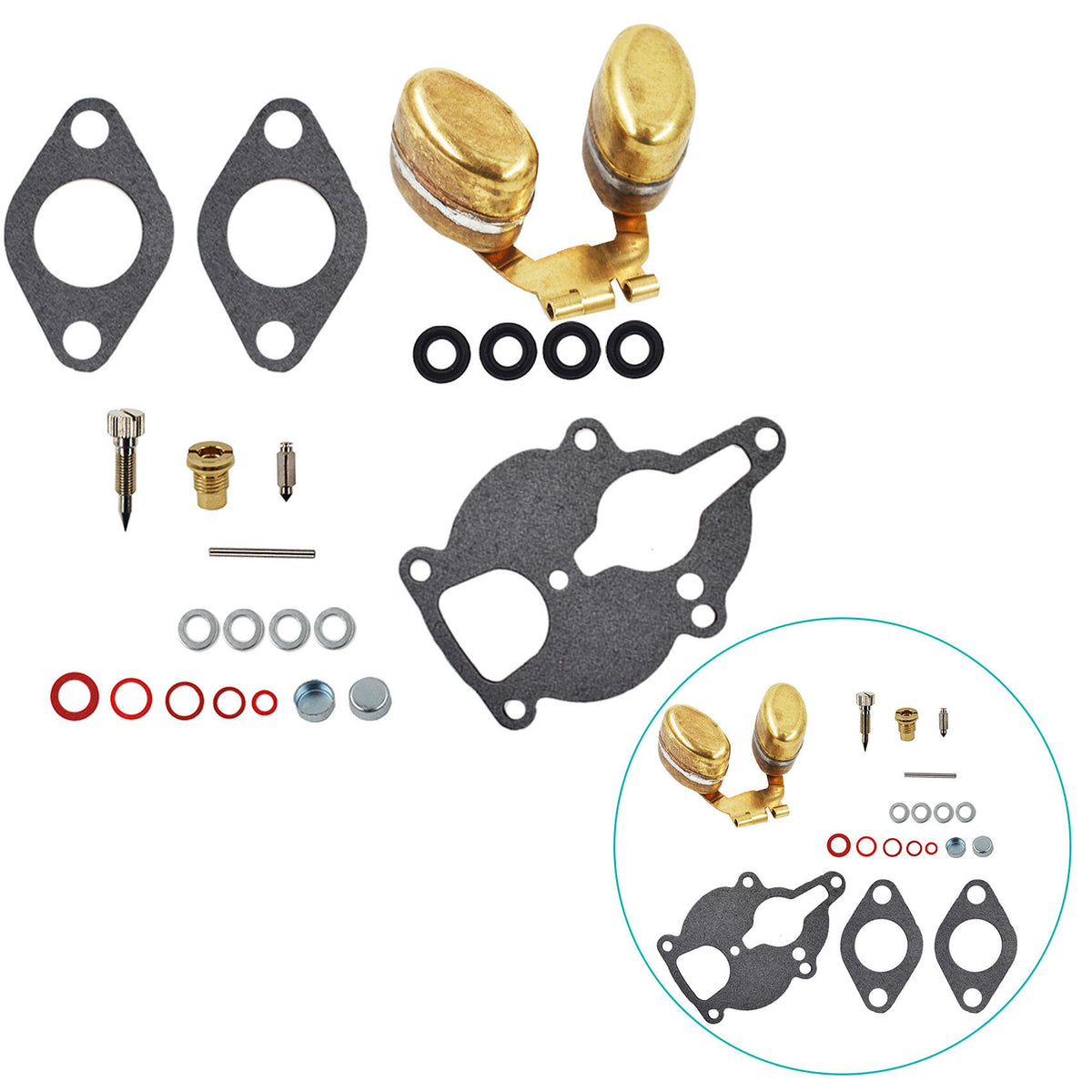munirater Carburetor Kit Float Replacement for Zenith Wisconsin Engine VH4D VHD TJD THD AHH Replaces LQ39 E27