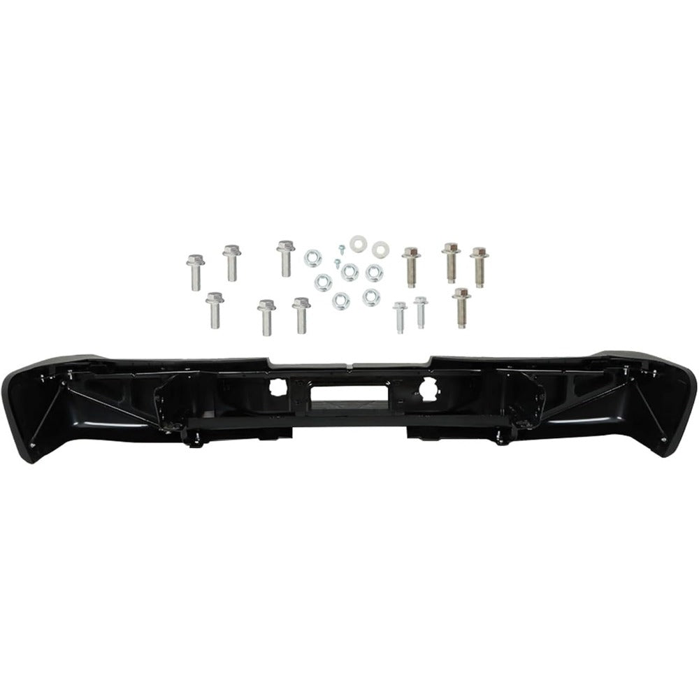 Black Rear Bumper Assembly for Chevrolet Silverado & GMC Sierra 2500 HD / 3500 HD 2011-2014, without Sensor Holes