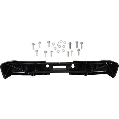 Black Rear Bumper Assembly for Chevrolet Silverado & GMC Sierra 2500 HD / 3500 HD 2011-2014, without Sensor Holes