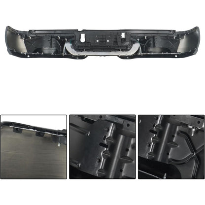Chrome Rear Step Bumper for Ram 2500 2019-2024, with Sensor Holes, without Light Openings, CH1103184
