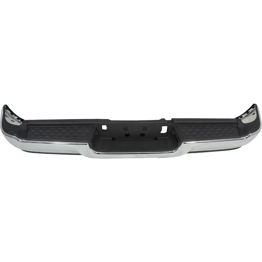 Chrome Rear Step Bumper for Ram 2500 / 3500 2019-2024, without Sensor or Light Openings, 68451162AA