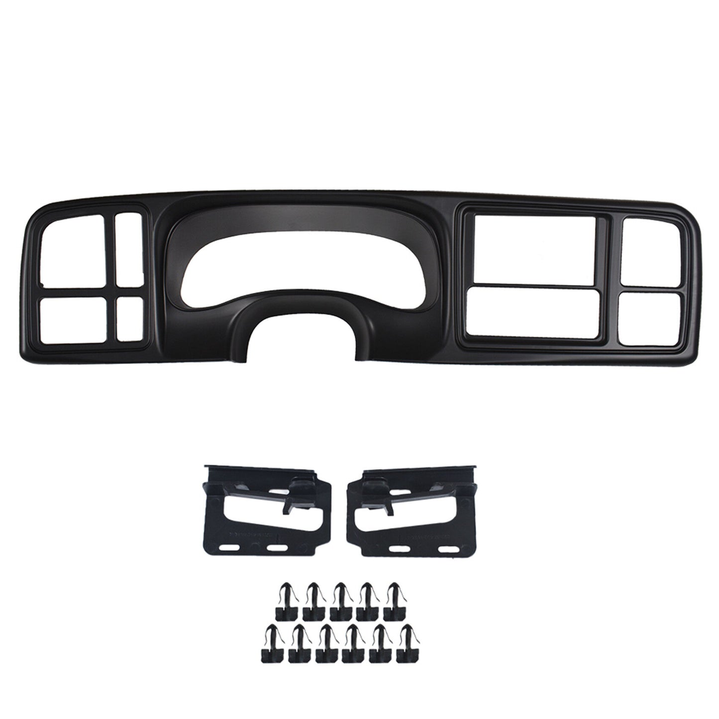 munirater Double Din Truck Dash Bezel Cover Kit Replacement for 1999-2002 Silverado Sierra Full Size (Matte Black) GMK346TB Metra DP-3002B