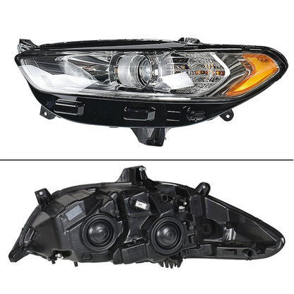 munirater Headlights Assembly Driver side Headlamp Front Lights Replacement for 2013 2014 2015 2016 Fusion 4Door Sedan Halogen Models FO2502304