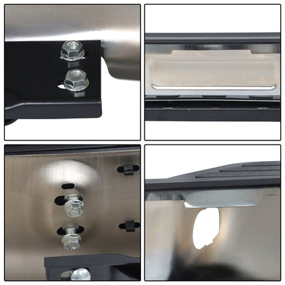 Chrome Steel Rear Step Bumper Assembly for Chevrolet S10 & GMC Sonoma 1998-2004