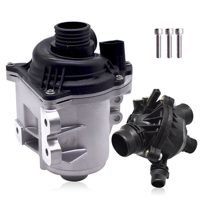 Electric Engine Water Pump and Thermostat Replacement for X1 X3 X4 X5 X6 Z4 135i 135is 335i 335xi 535i 535xi 640i 740i 11517588885 11517563659