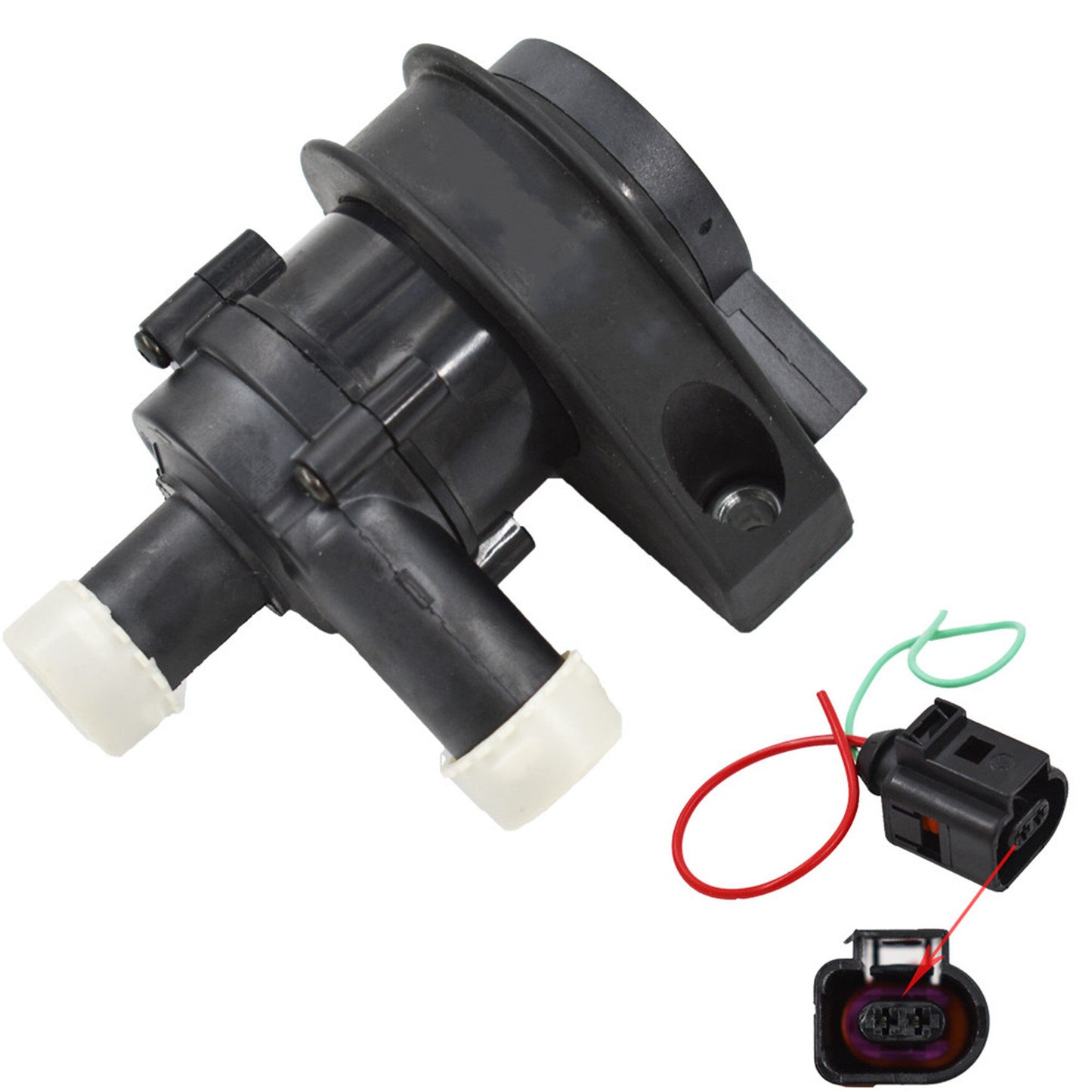 munirater Engine Auxiliary Coolant Water Pump 1k0965561j Replacement for VW Golf CC Eos Jetta Passat Audi A3