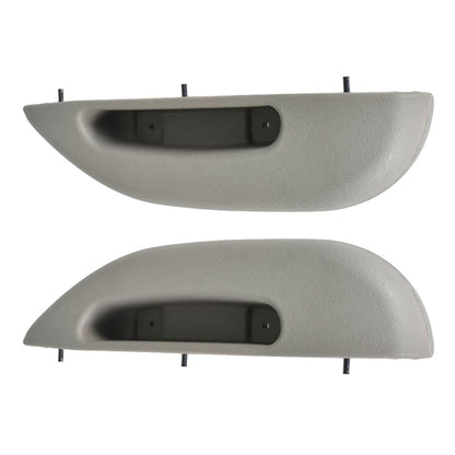 munirater Front Left & Right Side Gray Inner Door Armrest Pull Handle Cover Replacement for 1996-2002 Express Savana Van 12376629 12376630