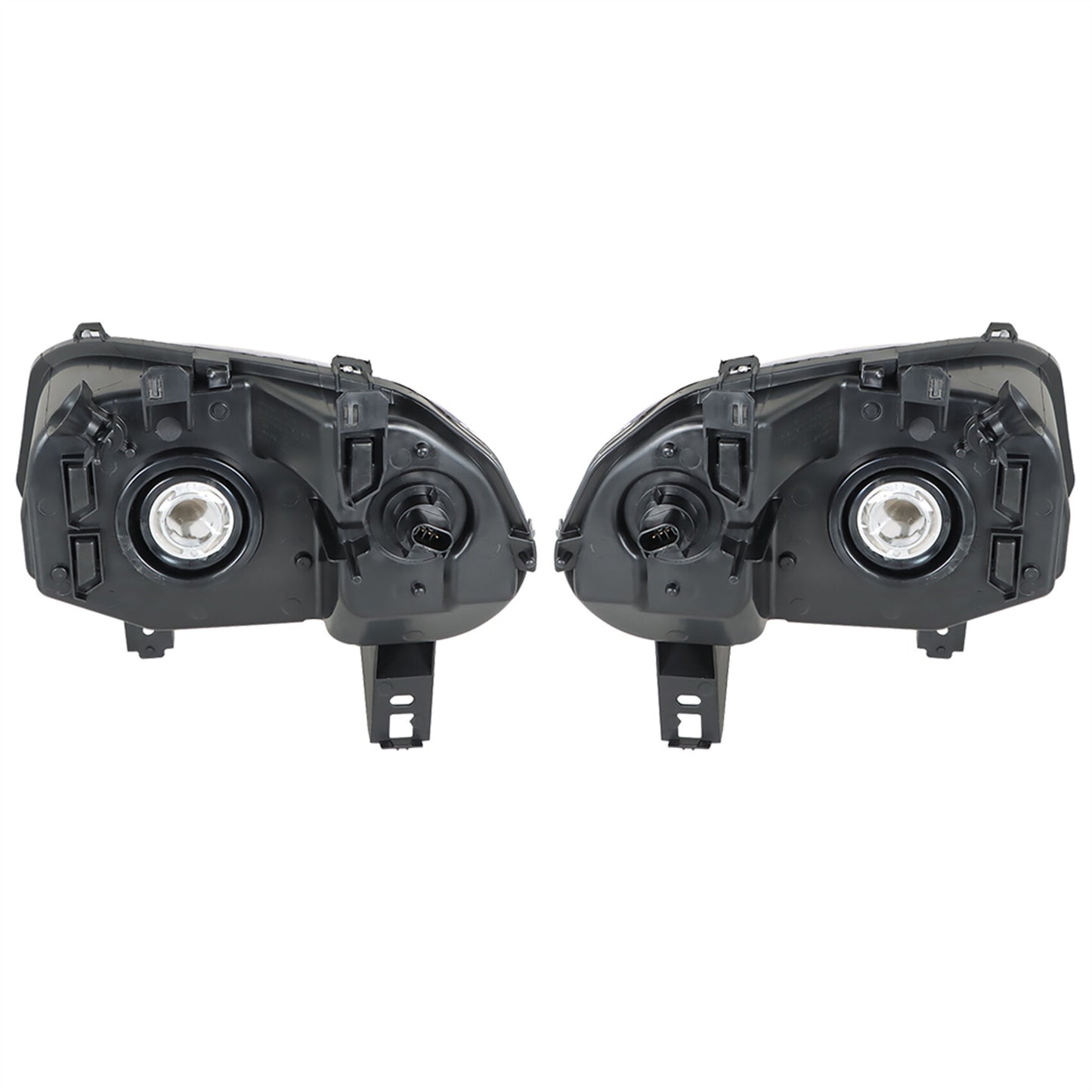 munirater Right+Left Side Headlights Pair For 2006-2011 Chevy HHR Halogen Chrome