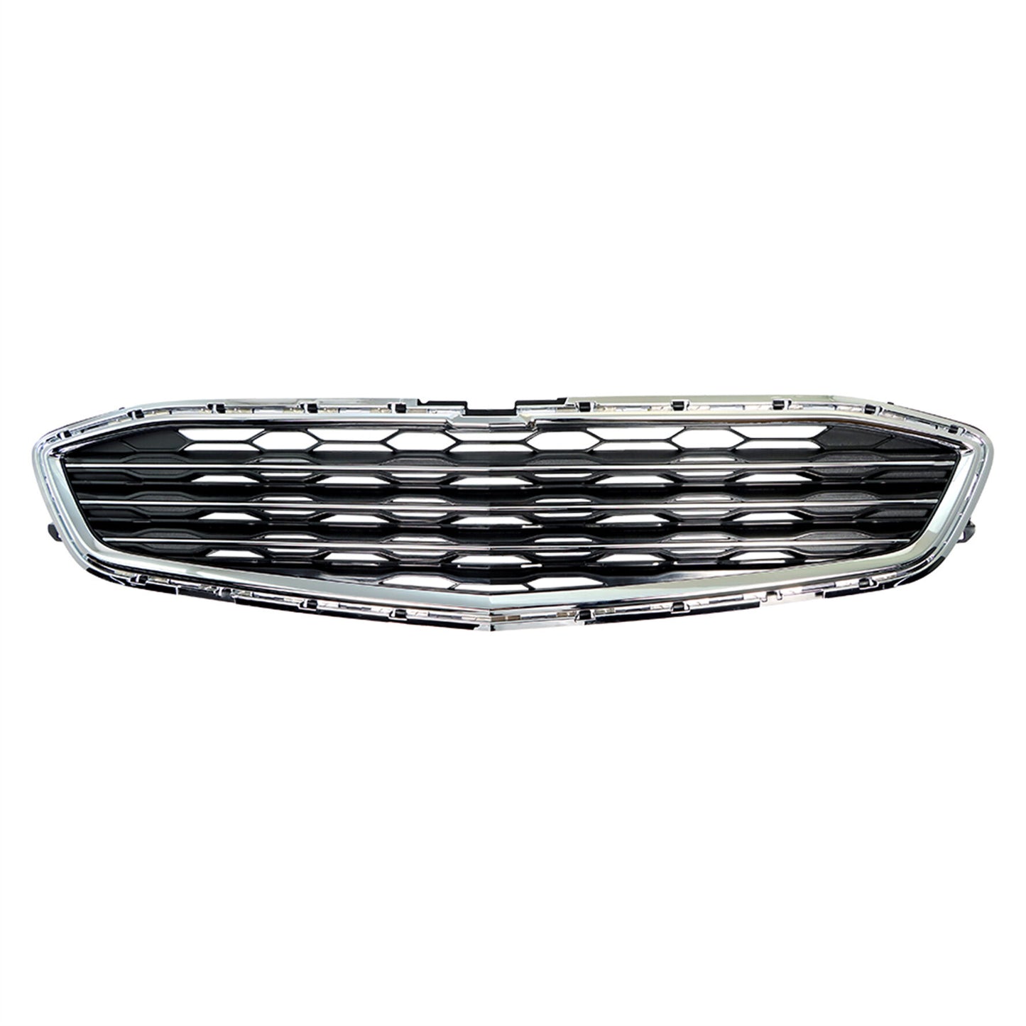 munirater Front Bumper Center Grille Honeycomb Black Plastic W/O License Plate Replacement for 2016 2017 2018 Malibu 84159846